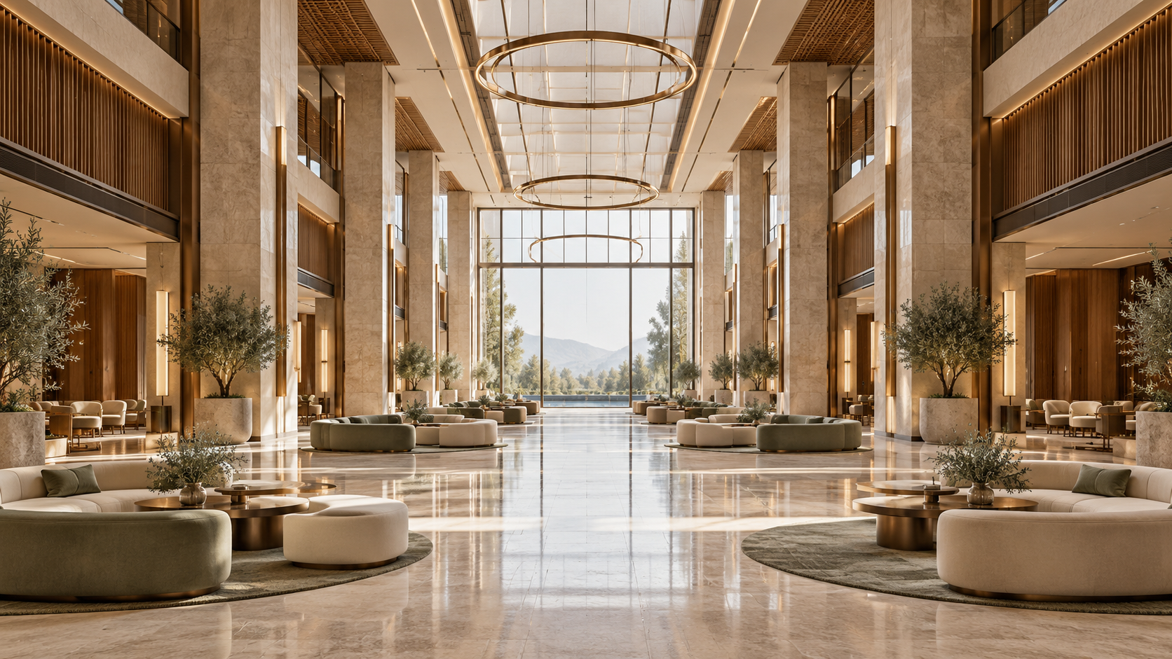 Illustrative interior concept for Dubai Exhibition Centre